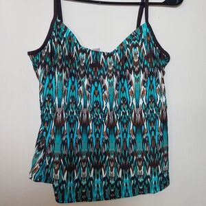 Tropical Escapes Tankini Top